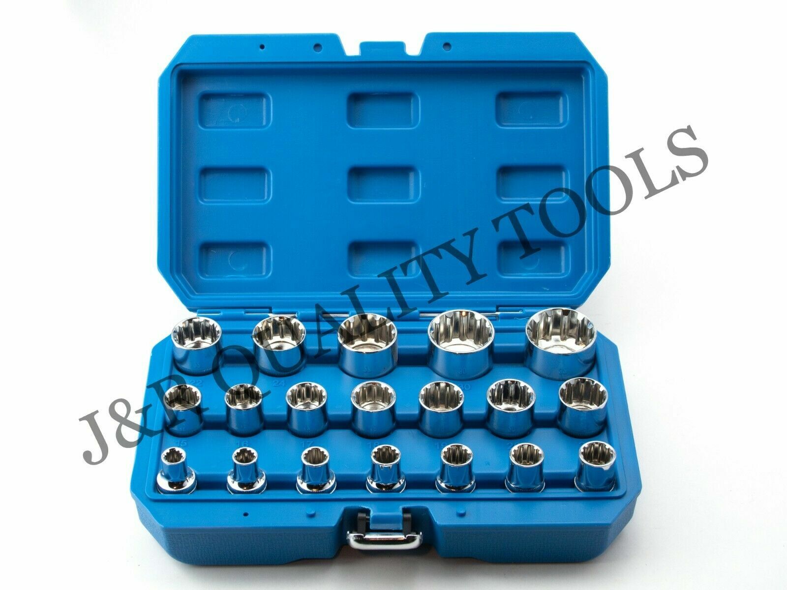 VCT 19pc 1/2" DR. SAE/METRIC Universal Spline Socket Set 6 & 12 Point Square gallery