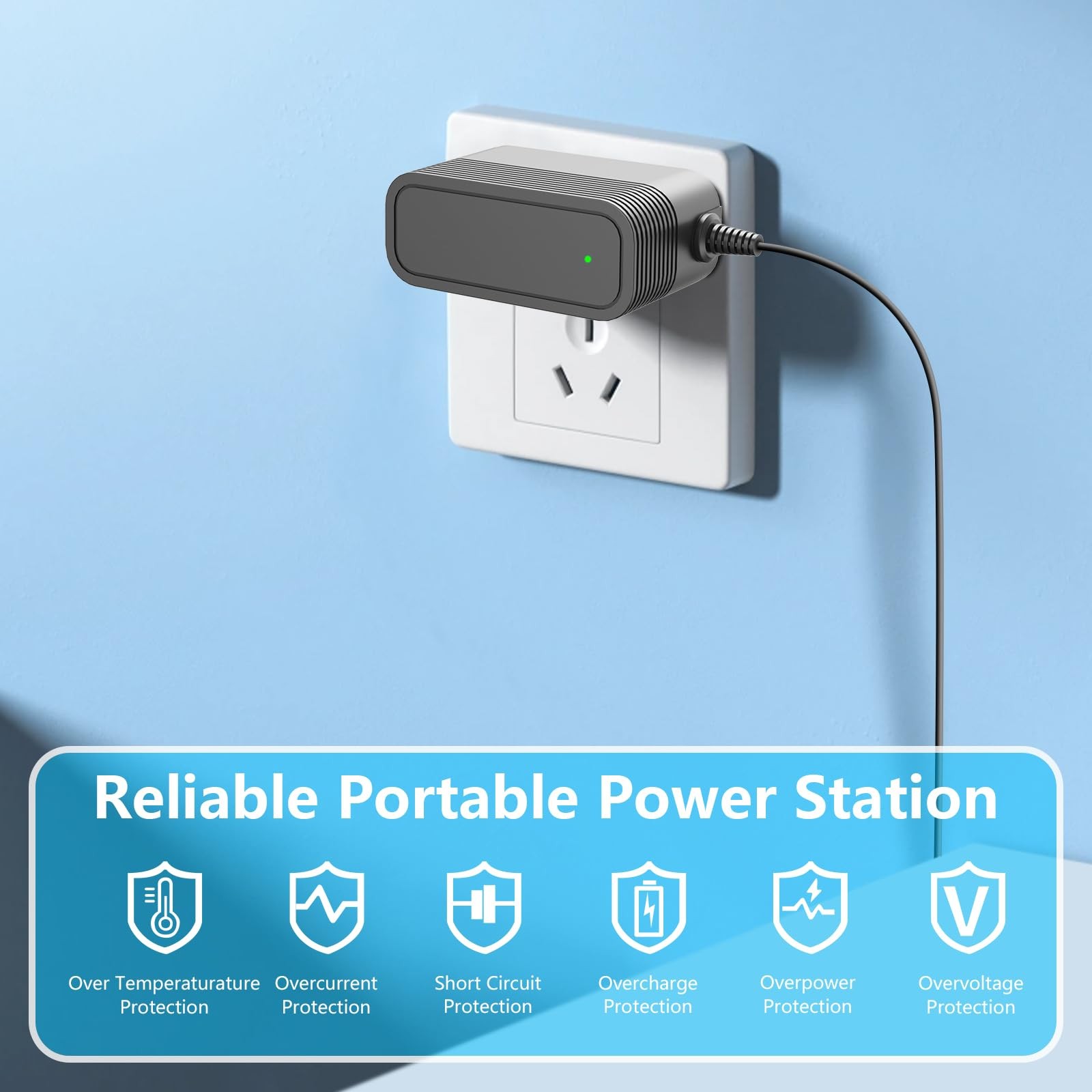 IOKOFJOA Charger for Lydsto Handheld Pool Vacuum Compatible with Black gallery