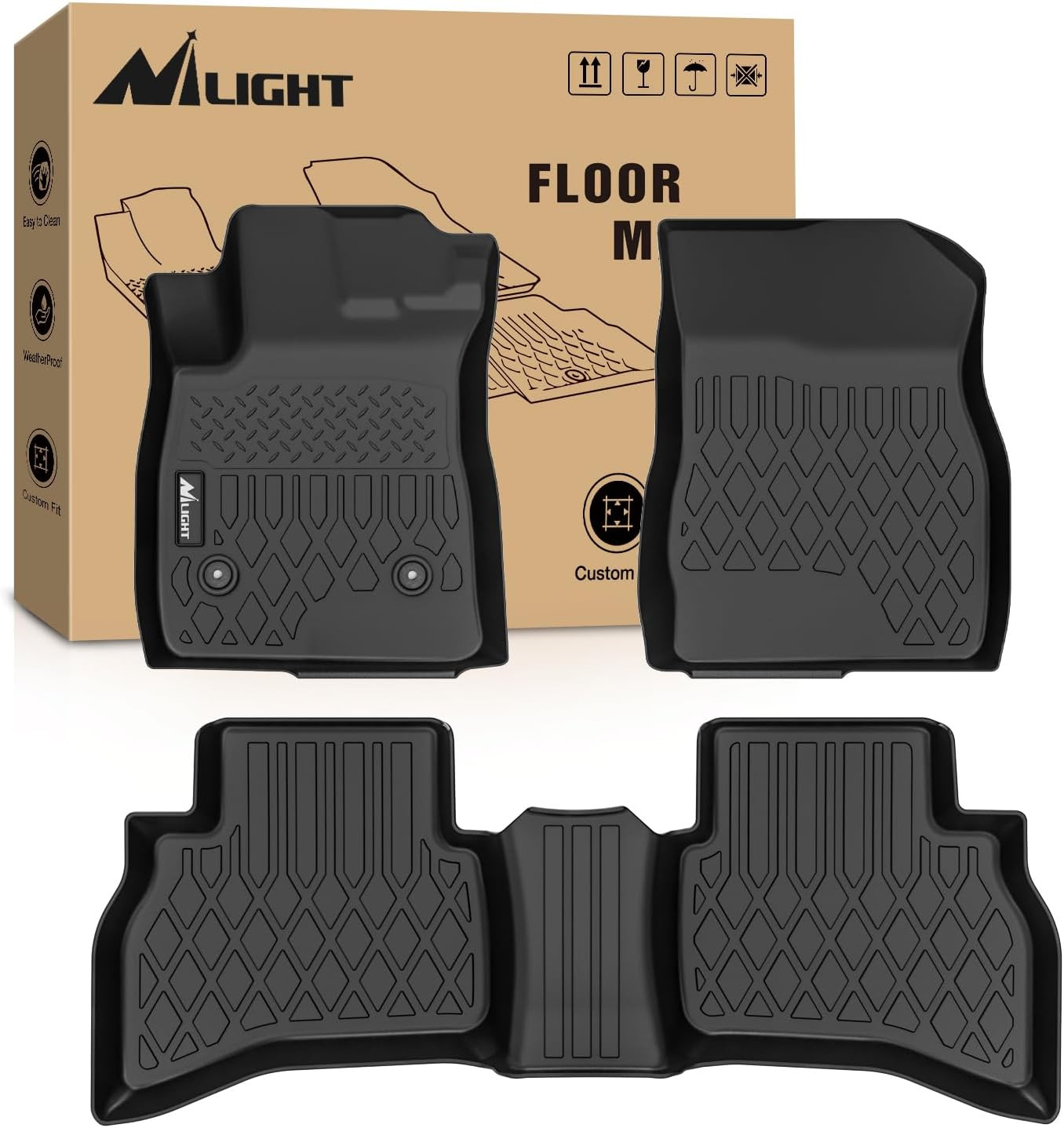 TPE Floor Mats for Chevy Trailblazer (AWD Only) 2021 - 2026 Weather Protection gallery