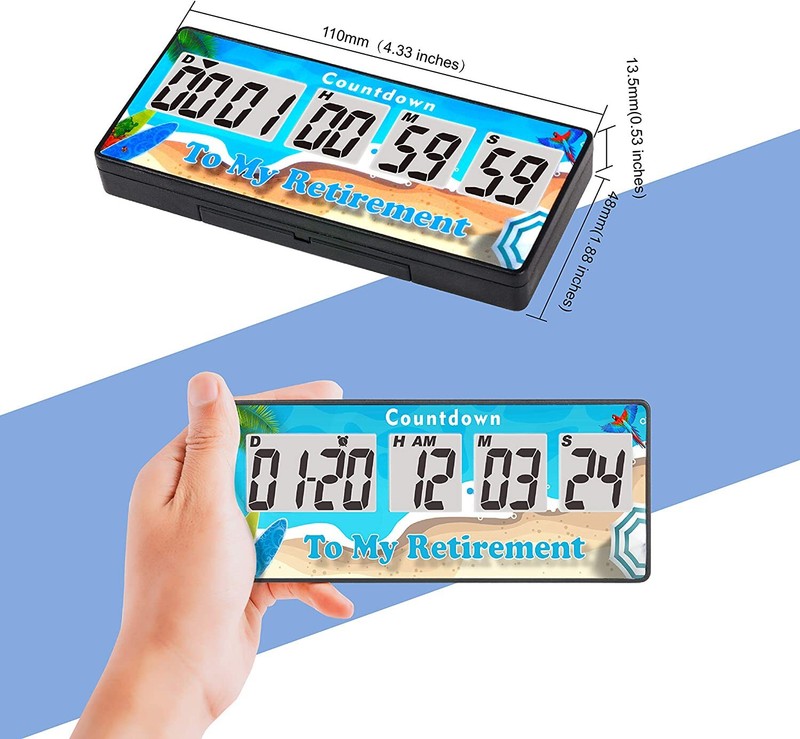 9999 Days Retirement Timer Up To Countdown and Alarm For All of The Big Events gallery