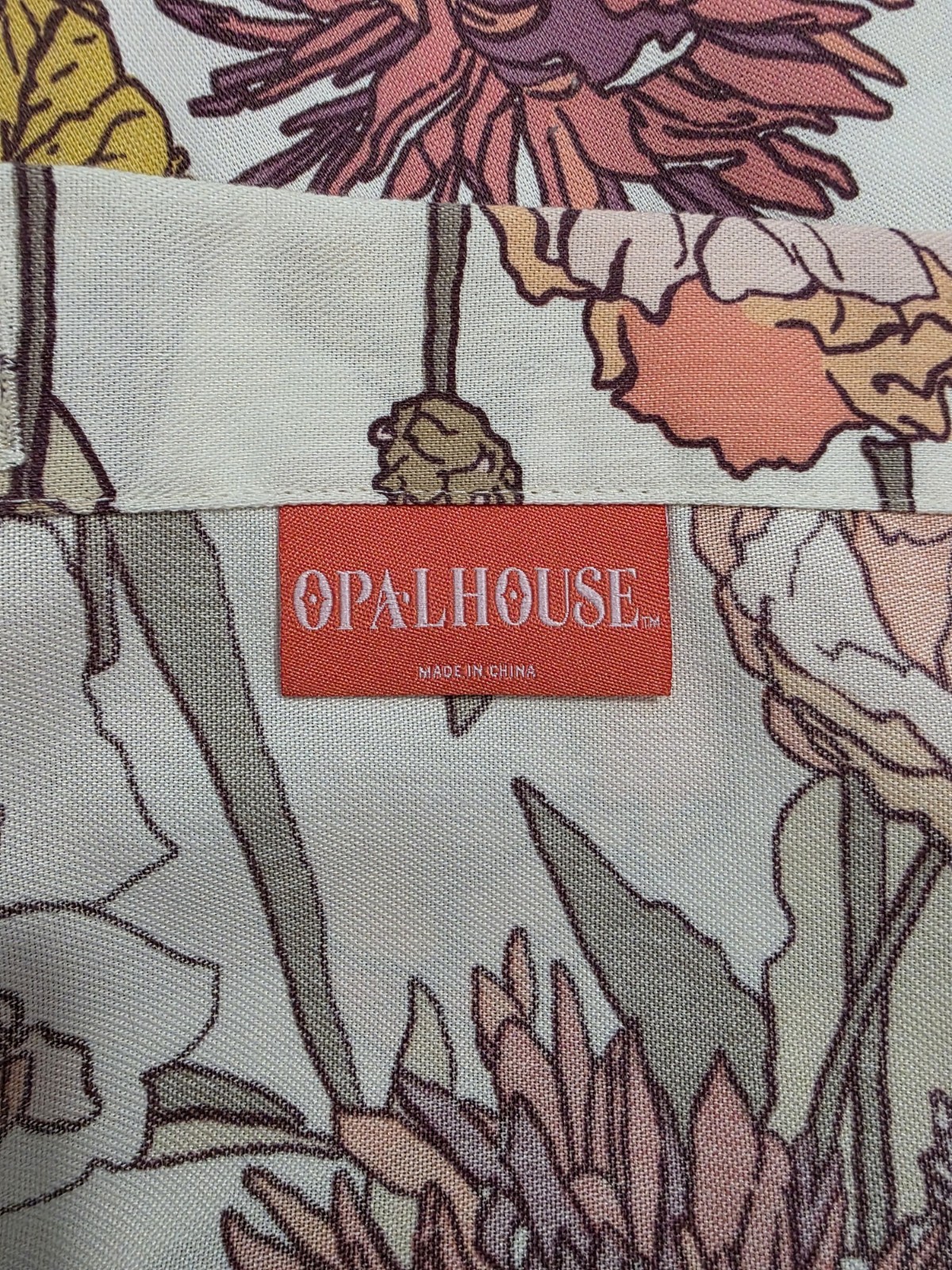 Target Opalhouse Fabric Shower Curtain Wildflowers Botanical Retro Cottagecore gallery