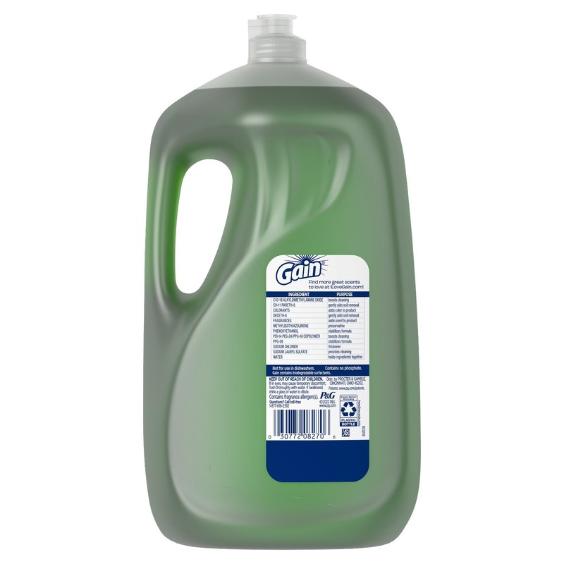 Gain Ultra Dishwashing Liquid Dish Soap, Original Scent, 90.0 fl oz gallery