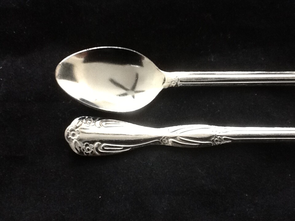 6 Quality Iced Tea Spoons Stainless Steel Long Handle Ice Tea Coffee 8 1/4" HHHH gallery