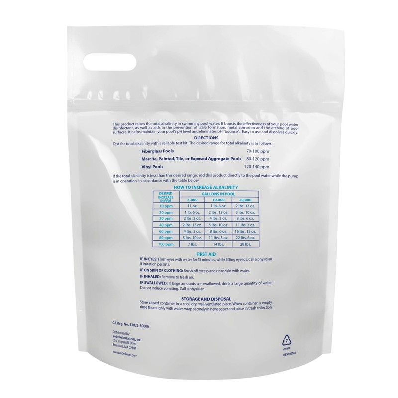 Robelle Total Alkalinity Increaser Swimming Pool Balance Chemical - 20 Lbs. gallery
