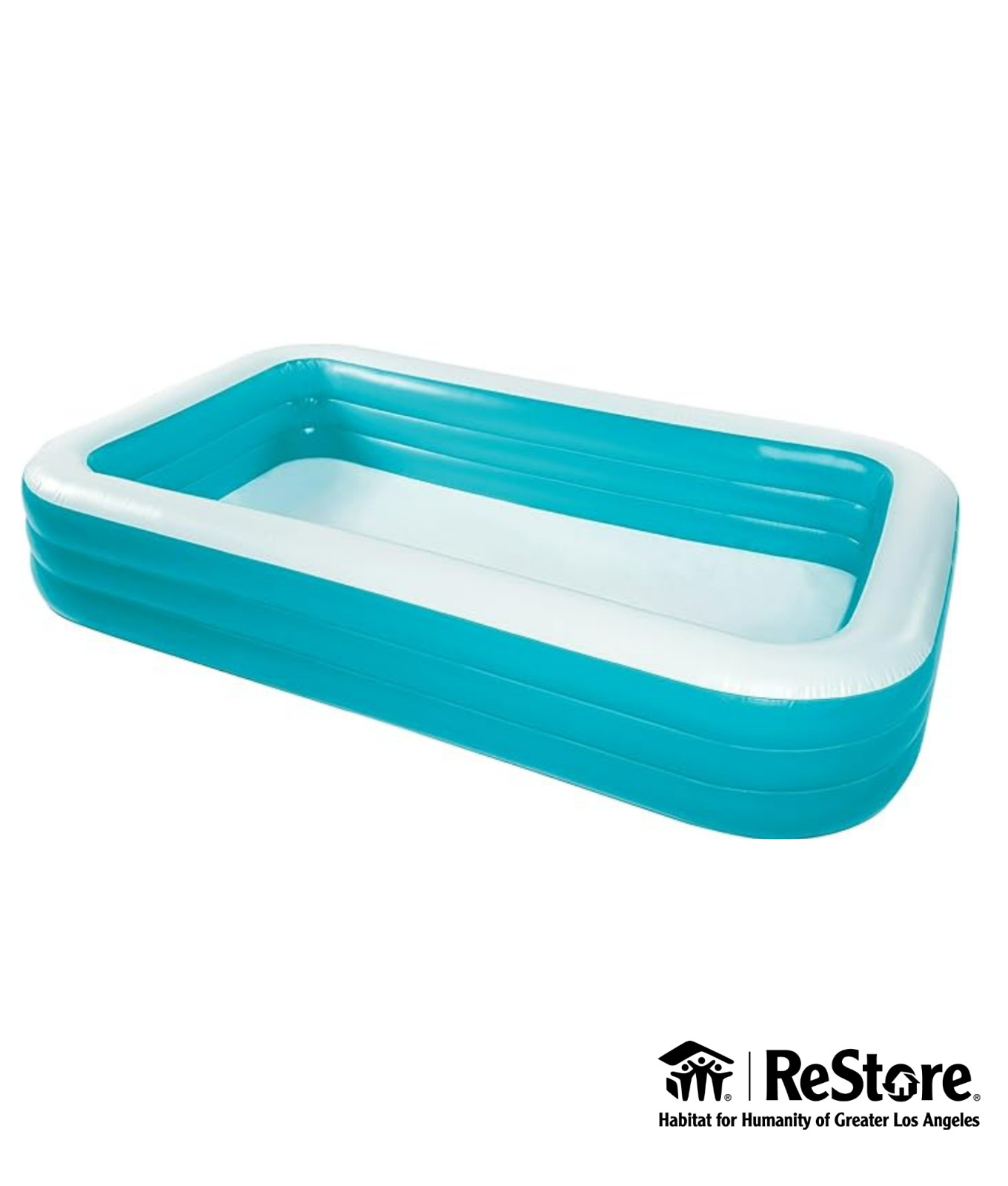 Bluescape 10ft Family Inflatable Swimming Pool, Rectangular, Age 6 & up, Unisex gallery