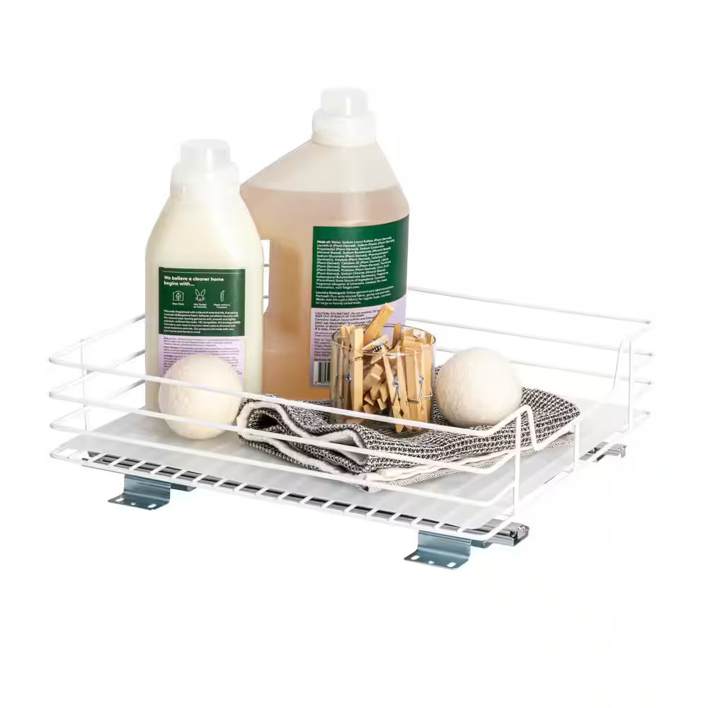 15 In. X 5 In. Glidez Sliding Pantry Organizer in White gallery