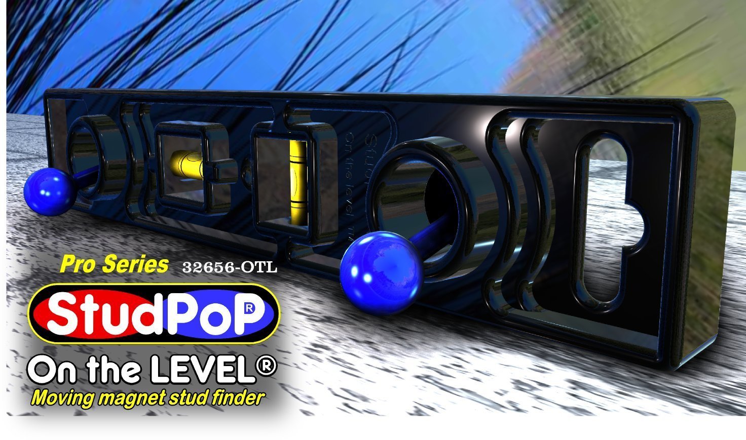 StudPoP On the LEVEL magnetic stud finder (colors may vary) gallery