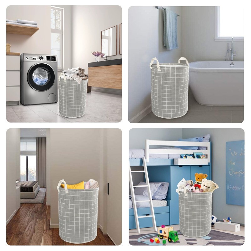Large Foldable Storage Laundry Hamper, Dirty Clothes Basket, Wash Bag Organizer gallery