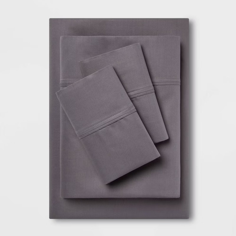 Threshold 400 Thread Count Cotton Sateen 4-Piece Sheet Set Luxurious gallery