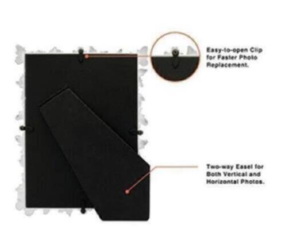 GIFTY GIFTY Silver Butterfly Photo Frame / 5x7 in | for Vertical and gallery