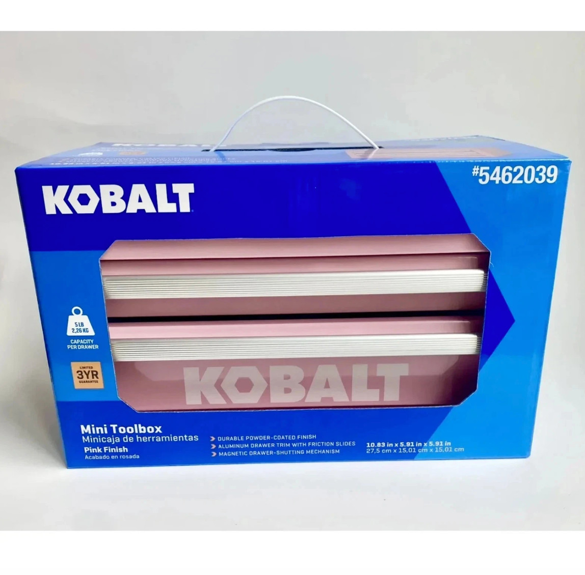 Kobalt Mini 2 Drawer Top or 3 Drawer Steel Bottom Base Tool Box Green Red Blue gallery