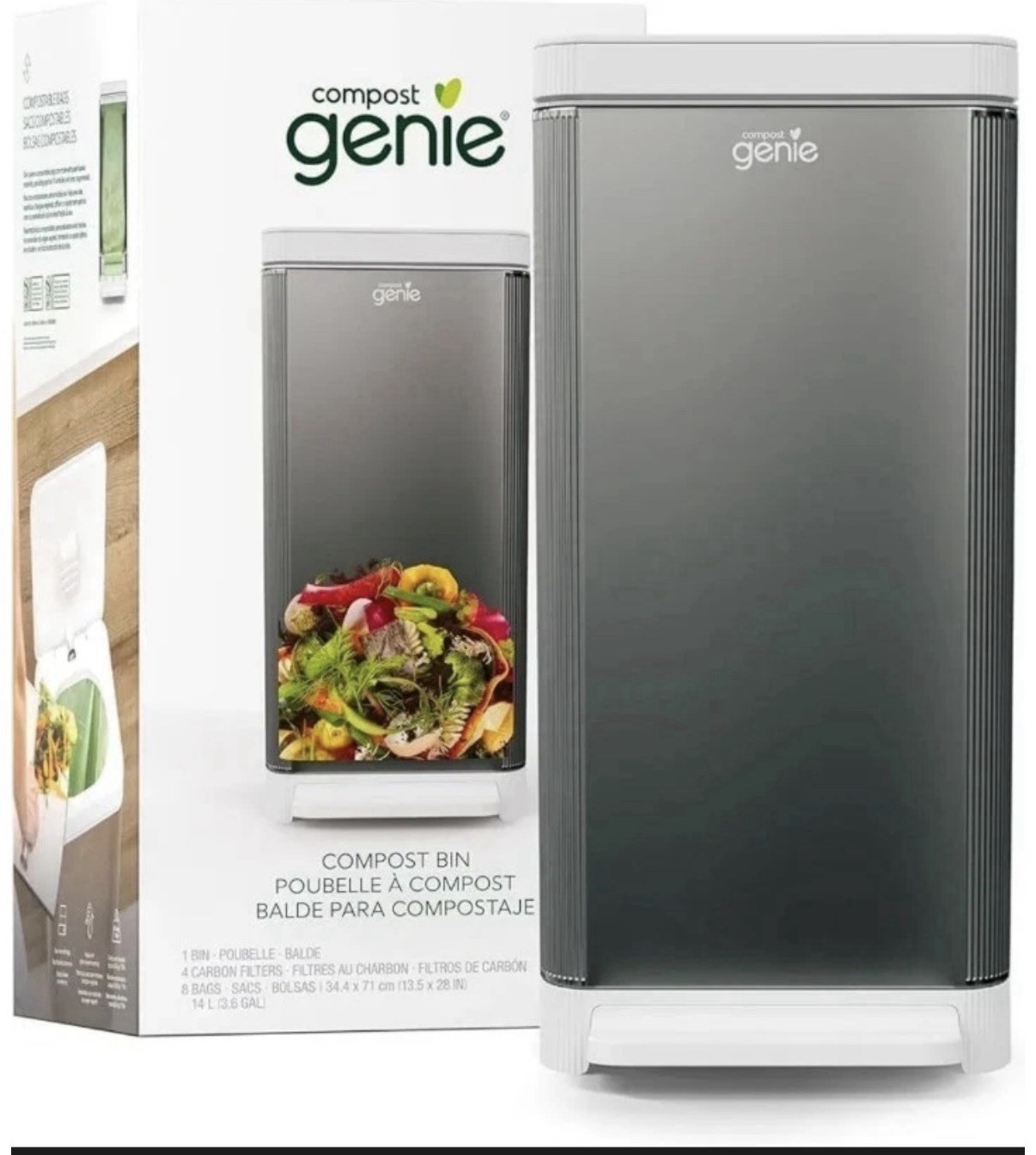 Compost Genie in Silver Brand new gallery