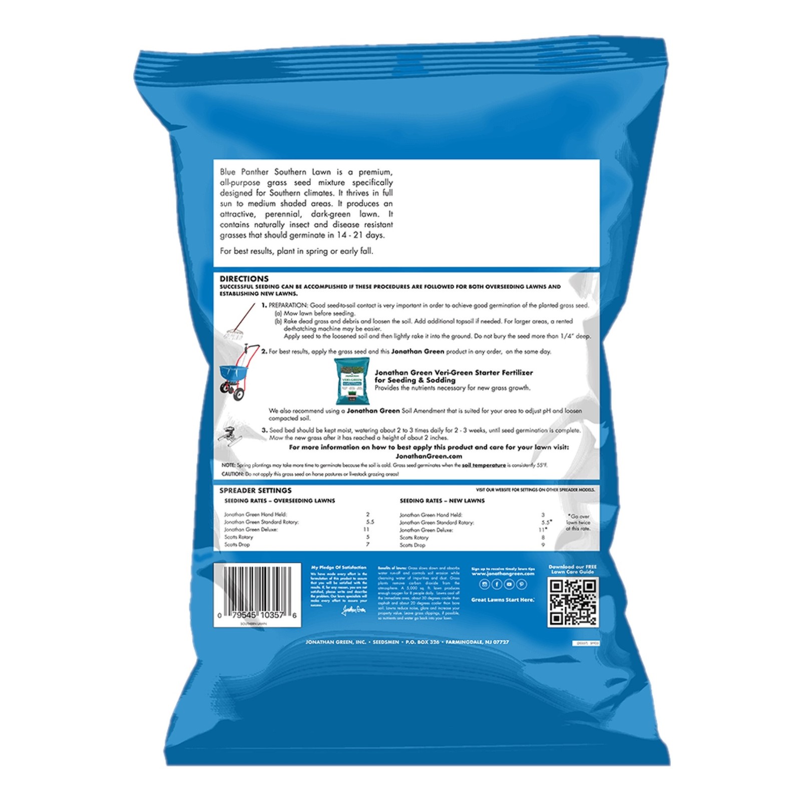 Jonathan Green Blue Panther Southern Lawn Seed Mixture, 3lb (Covers 2,800 sq ft) gallery