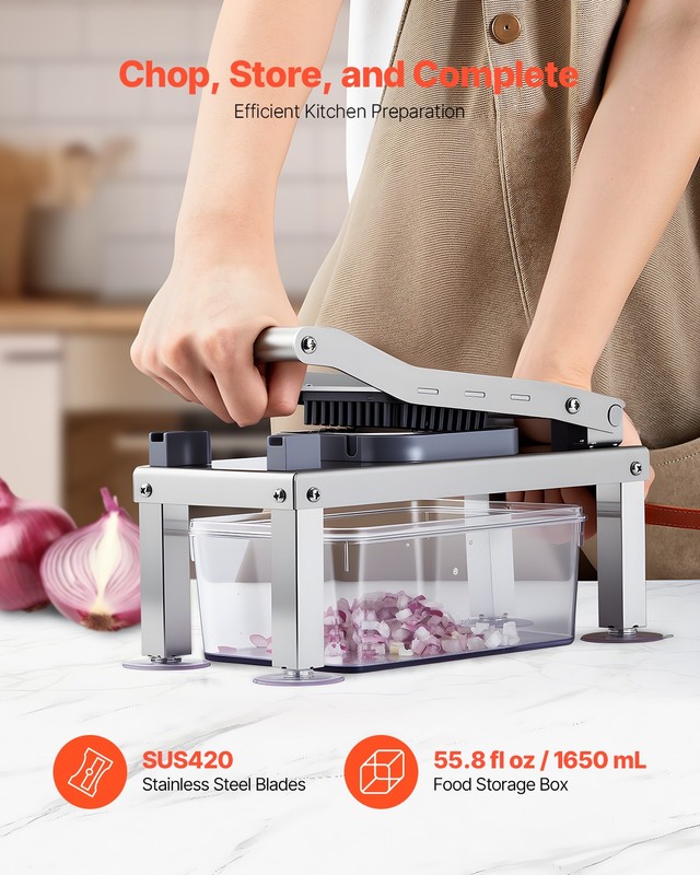 VEVOR Vegetable Chopper Mandoline Slicer All-in-1 Food Veggie Cutter 8 Blades gallery