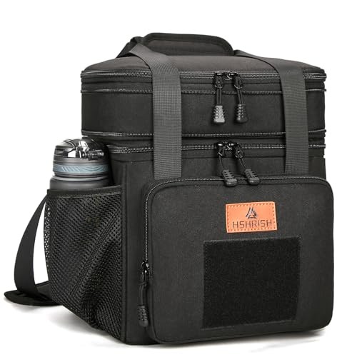 Expandable Tactical Lunch Box for Adults, Durable Insulated Large A_Black gallery