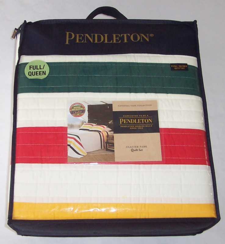 NWT Pendleton Ivory Cotton GLACIER PARK 3-Pc QUILT/SHAMS SET Full/Queen F/Q gallery