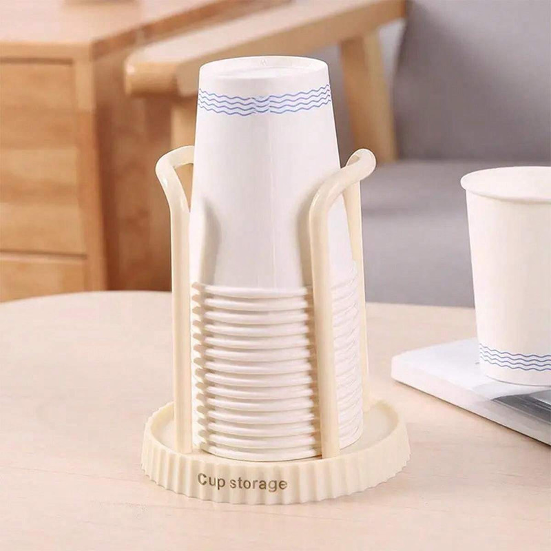 1pk Cup Storage Rack Multi-Use Paper Cup Holder Houshold Coffee Tea Cup Supplies gallery