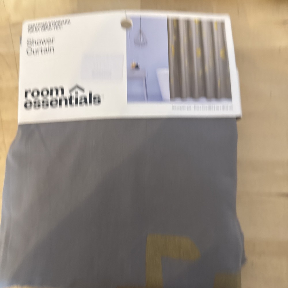 Room Essentials Celestial Metallic Shower Curtain Size 72 in x 72 in - Brand New