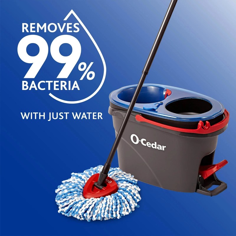 O-Cedar RinseClean Clean Water Spin Mop and Bucket System Clean with Clean Water gallery