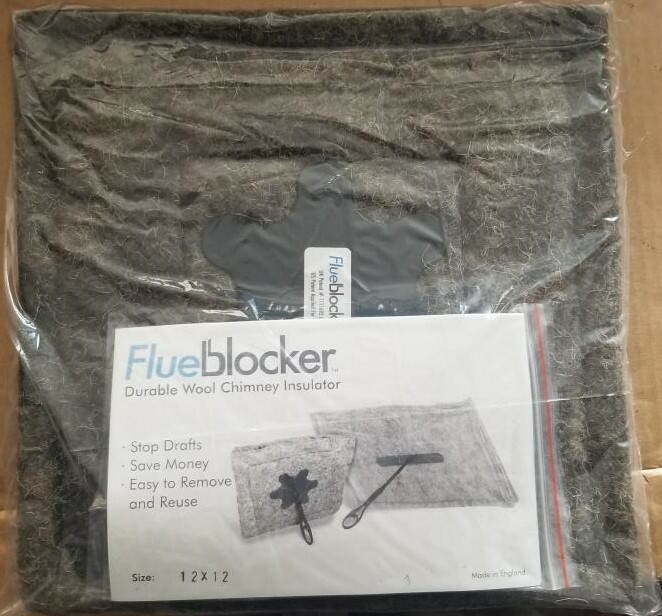 Rectangle FlueBlocker Chimney Draft Stopper, Wool Chimney Sheep gallery