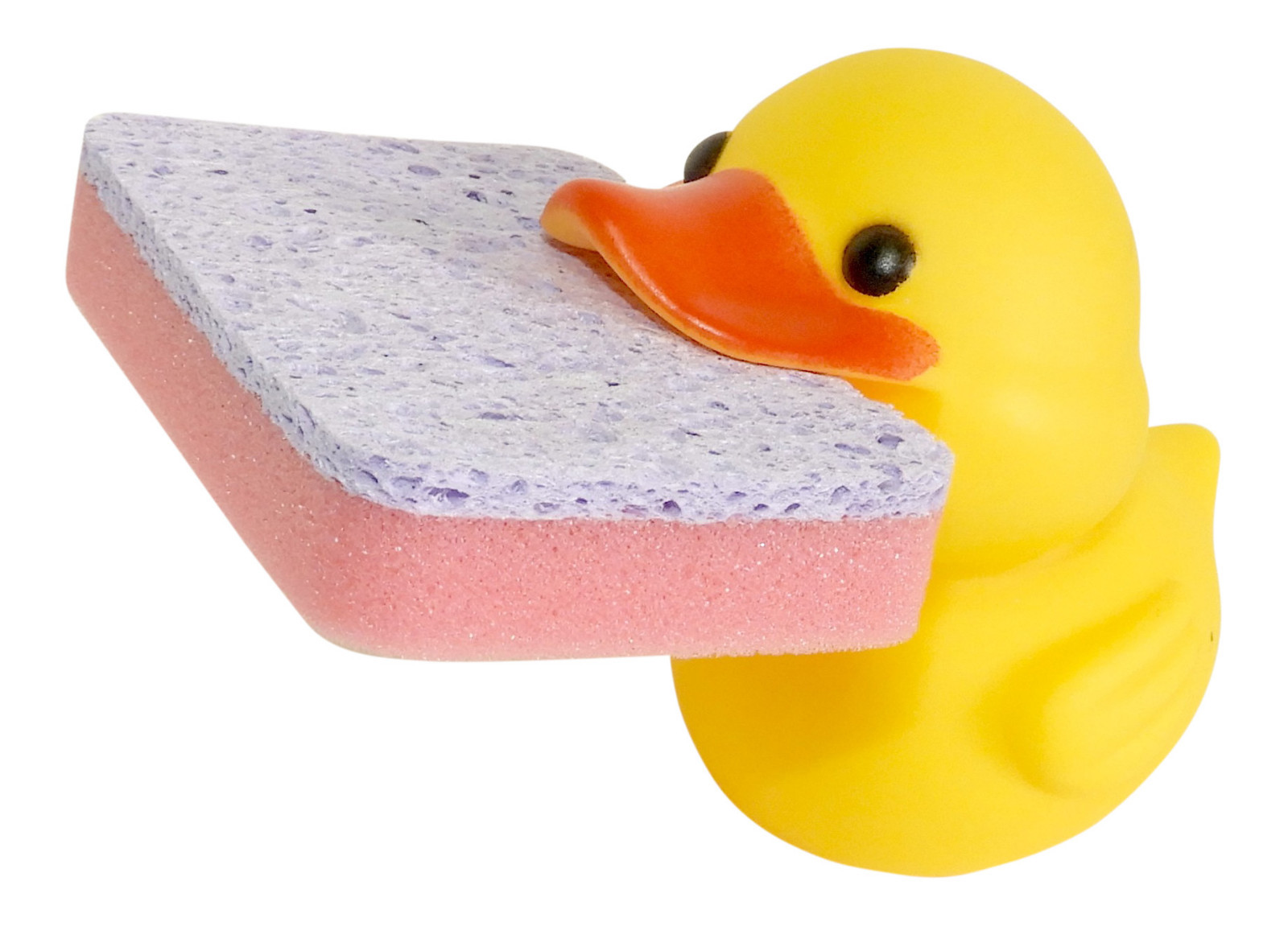 Animal Shape Novelty Kitchen Sponge Holder and Sponge Choice of Frog or Duck NEW gallery