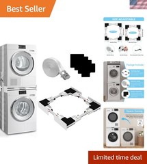Upgrade Washer Dryer Stacking Kit, Universal Washer Dryer Stacking Kit Adjust…