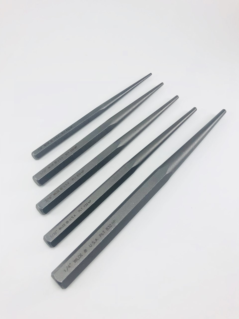 Wilde Tool 5pc Extra Long Taper Line up Drift Punch Set Professional MADE IN USA gallery