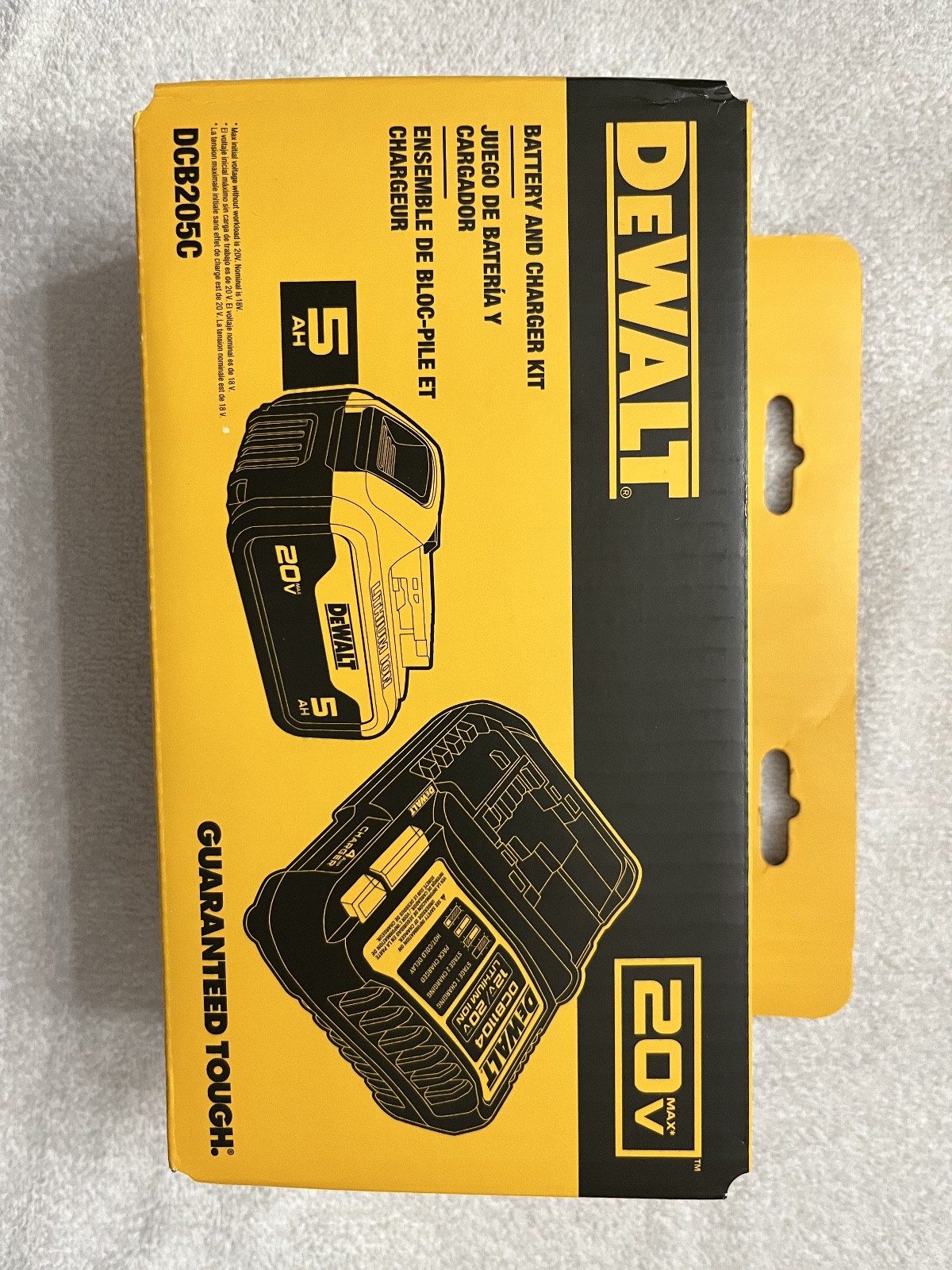 New Dewalt 20V Volt Max DCB205C (DCB205 Battery & DCB1104 Charger) NIB gallery