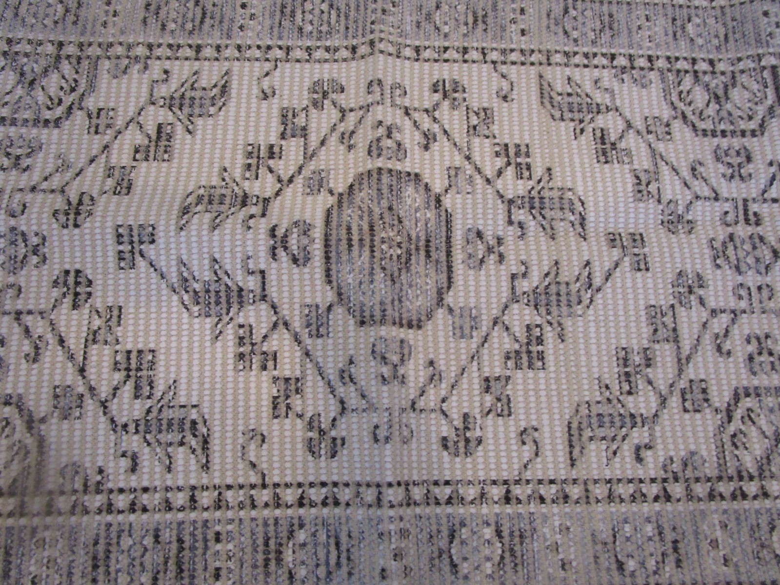 West Elm Printed Heirloom border charcoal bath mat 24 X 64 photo shoot sample gallery