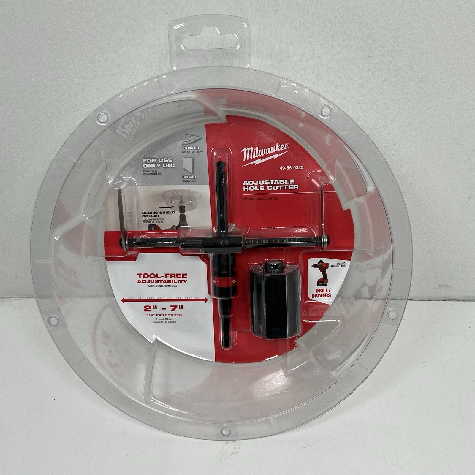 Milwaukee 2 in. to 7 in. Adjustable Hole Saw Cutter 49-56-0320 gallery