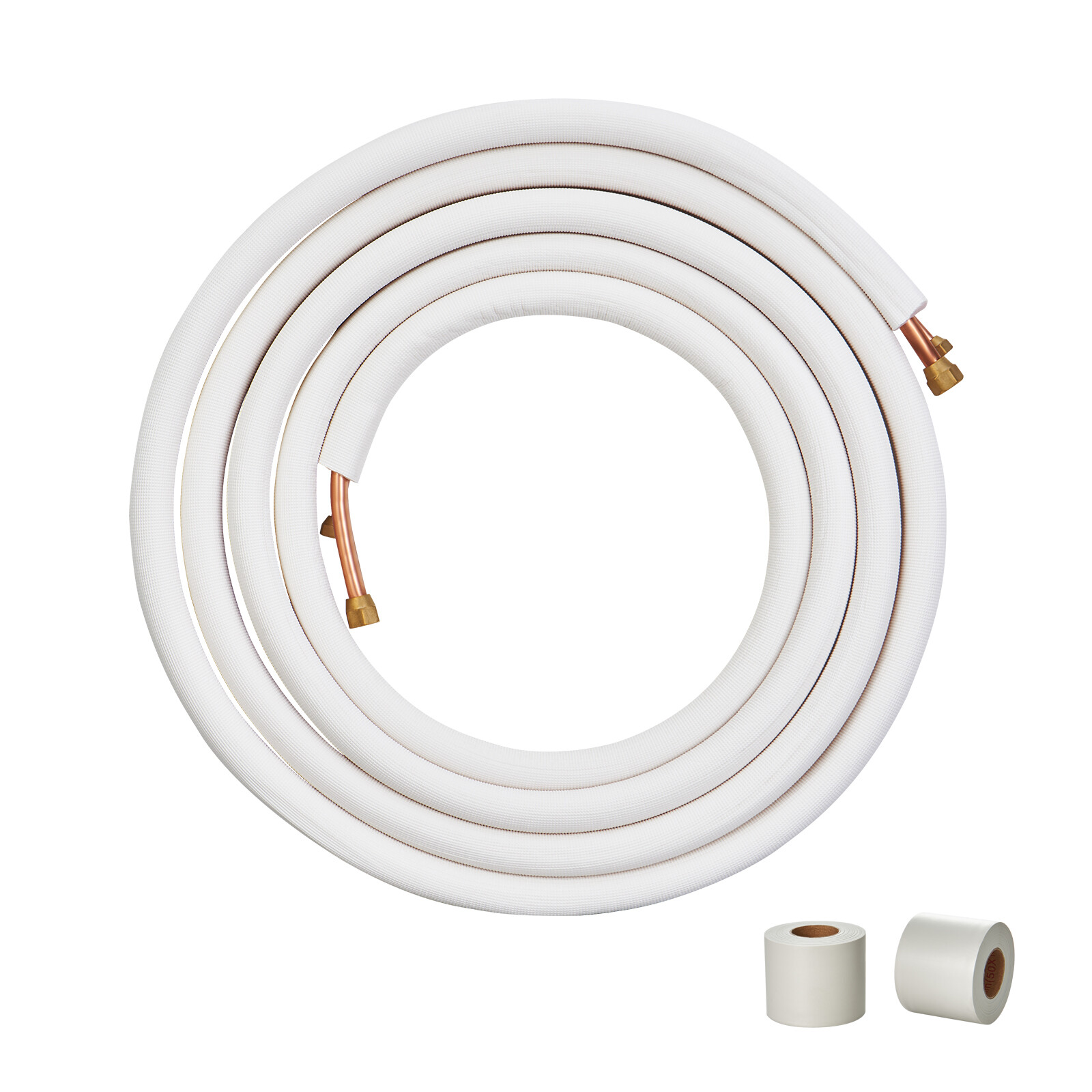VEVOR 1/4"x1/2" x25 Feet Mini Split Line Set Insulated Copper Tubing AC Ductless gallery