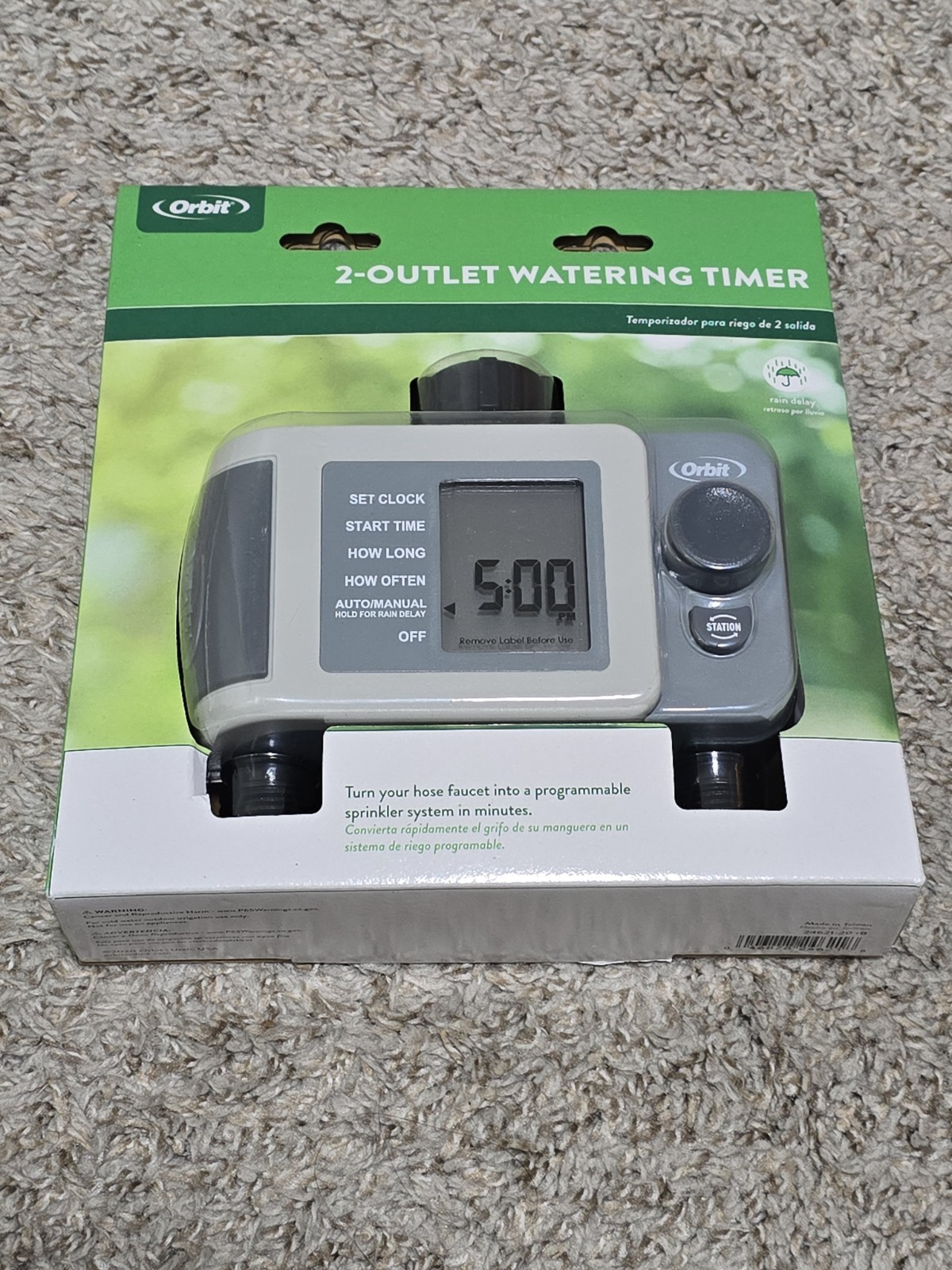 Orbit 2-Outlet Watering Timer with Electronic Control Hose Faucet Timer gallery