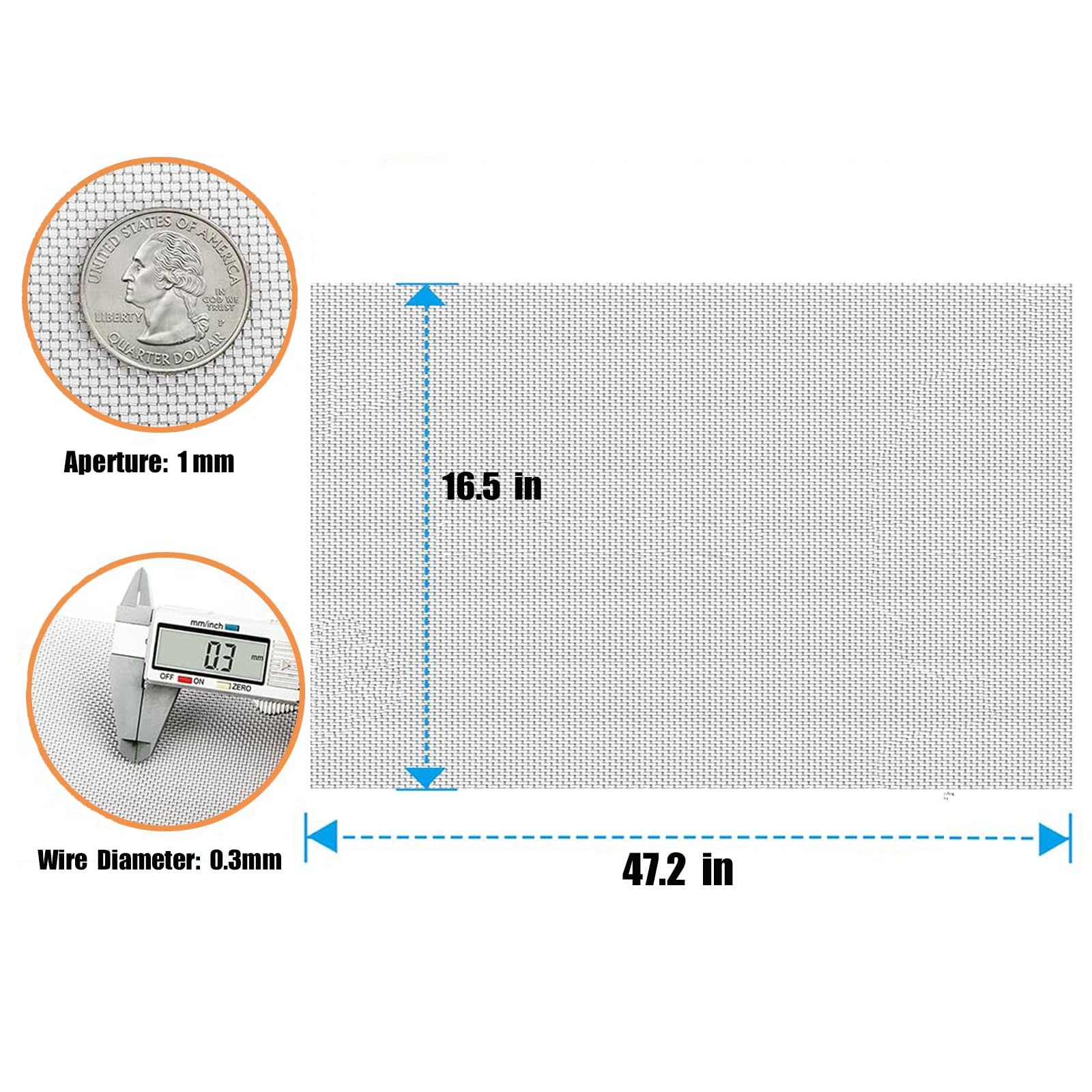 20 mesh Screen, 304 Stainless Steel mesh Screen, fine mesh Steel Woven mesh, gallery