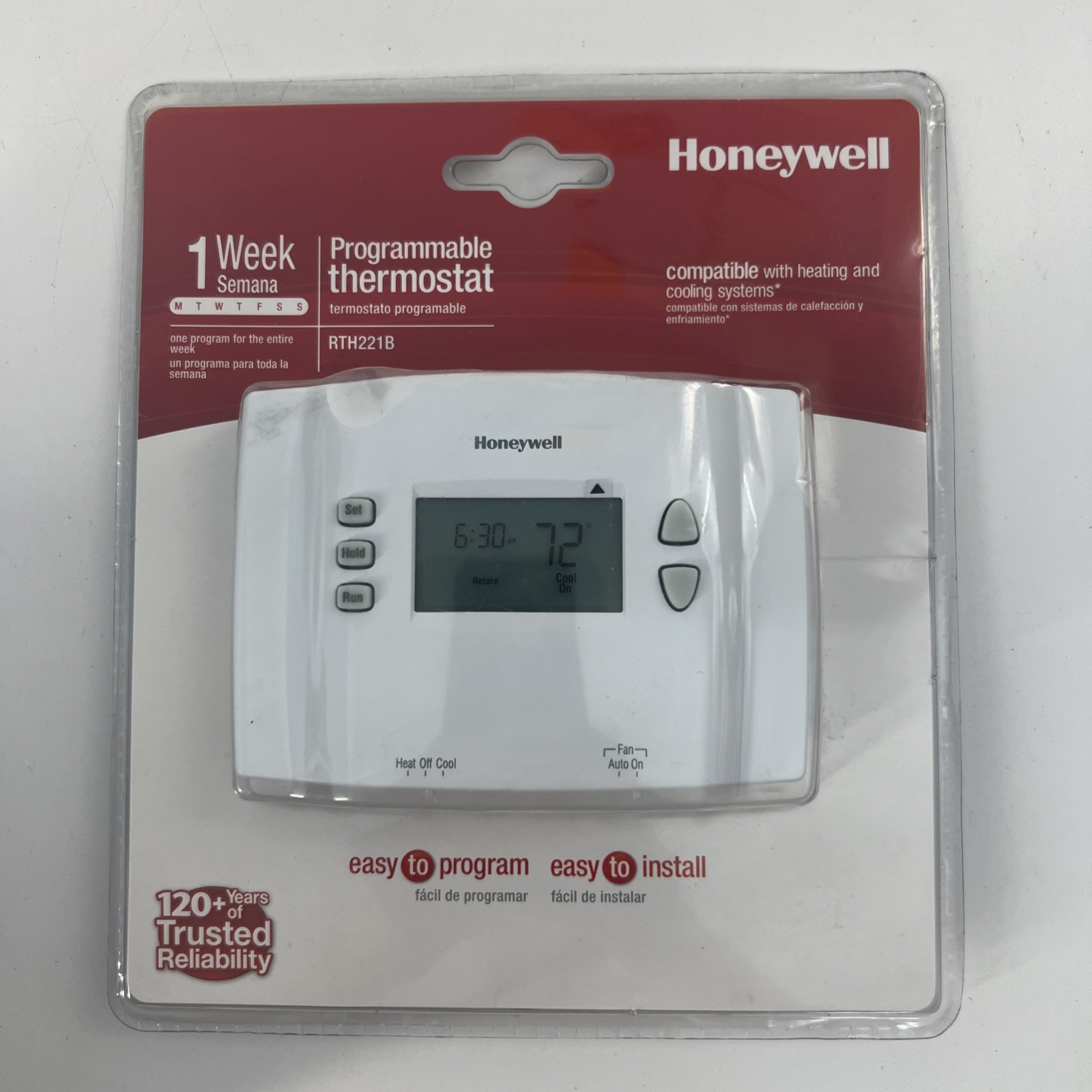 Brand New Honeywell 1-Week Programmable Thermostat (RTHL221B) gallery