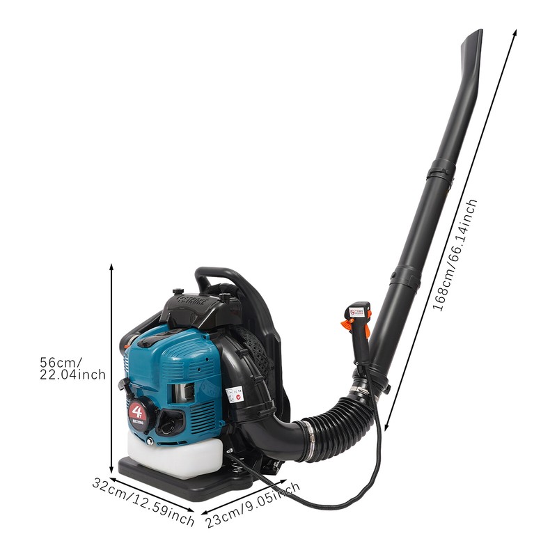75.6CC 4-stroke Engine Gasoline Backpack Leaf Blower Gas Snow Lawn Blower,2.6KW! gallery