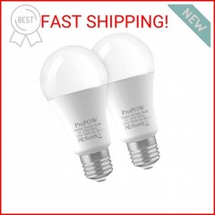 ProPOW Radar Motion Sensor Light Bulbs, A19 12W (100 Watt Equivalent) Daylight E