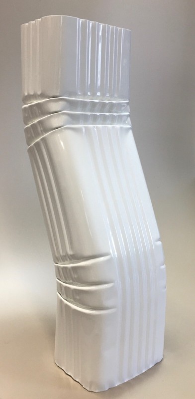 Downspout Leader Gutter OFFSET 3x4 Aluminum [Offset = 3"/A-Style] 3 Color Choice gallery