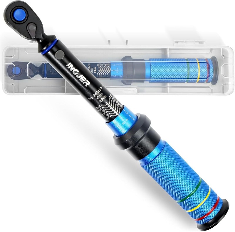 Durable Chrome Vanadium Mini Torque Wrench for Bike & Motorcycle - 20-240 ft.lb gallery