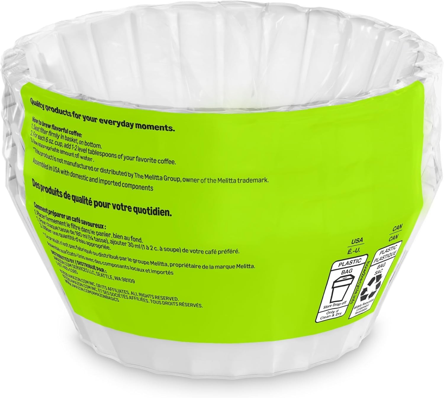 Coffee Filters 8-12 Cup, 200 Count, Basket Coffee Filter, Paper Filters White gallery