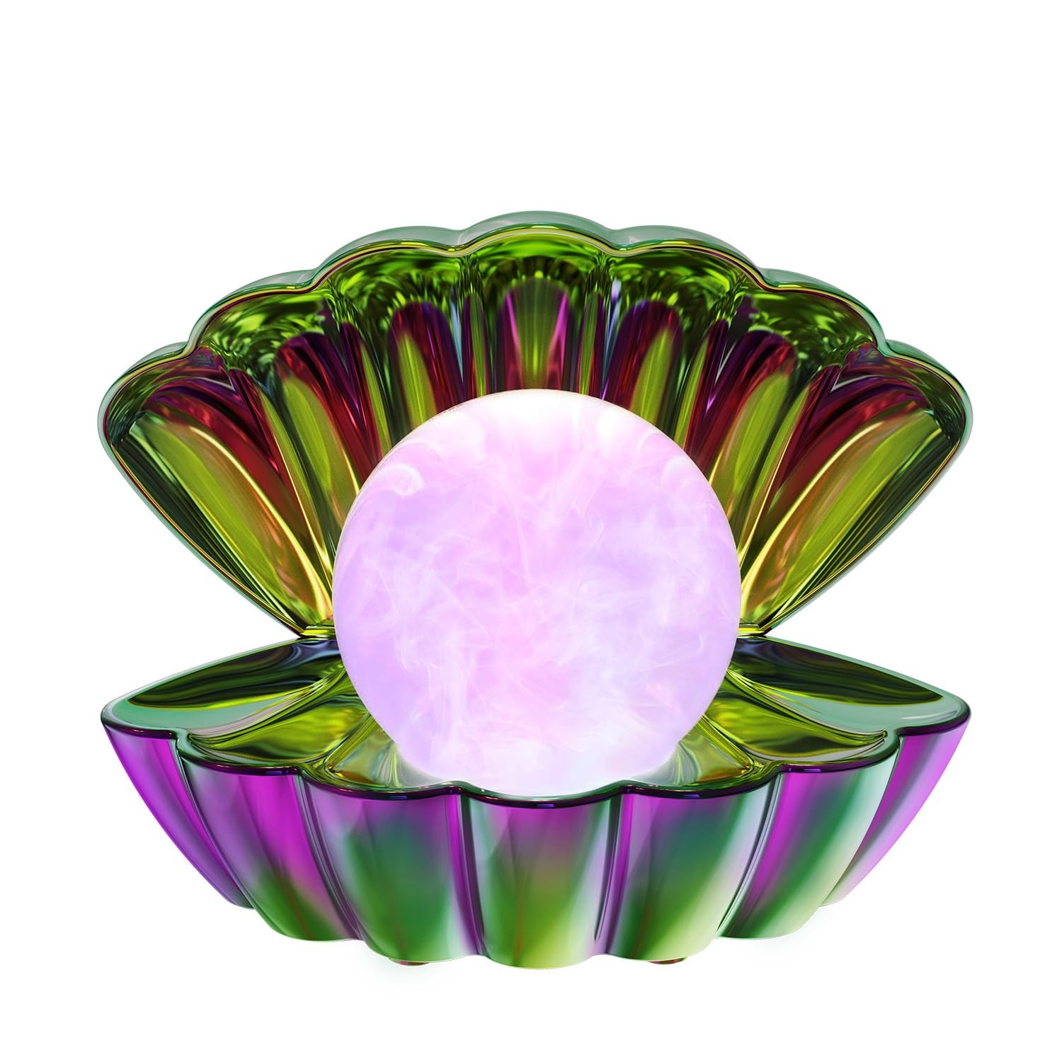 Electroplating Colorful Shell Pearl LED Night Light RGB 8 Colors Changing Lamp gallery