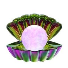Electroplating Colorful Shell Pearl LED Night Light RGB 8 Colors Changing Lamp
