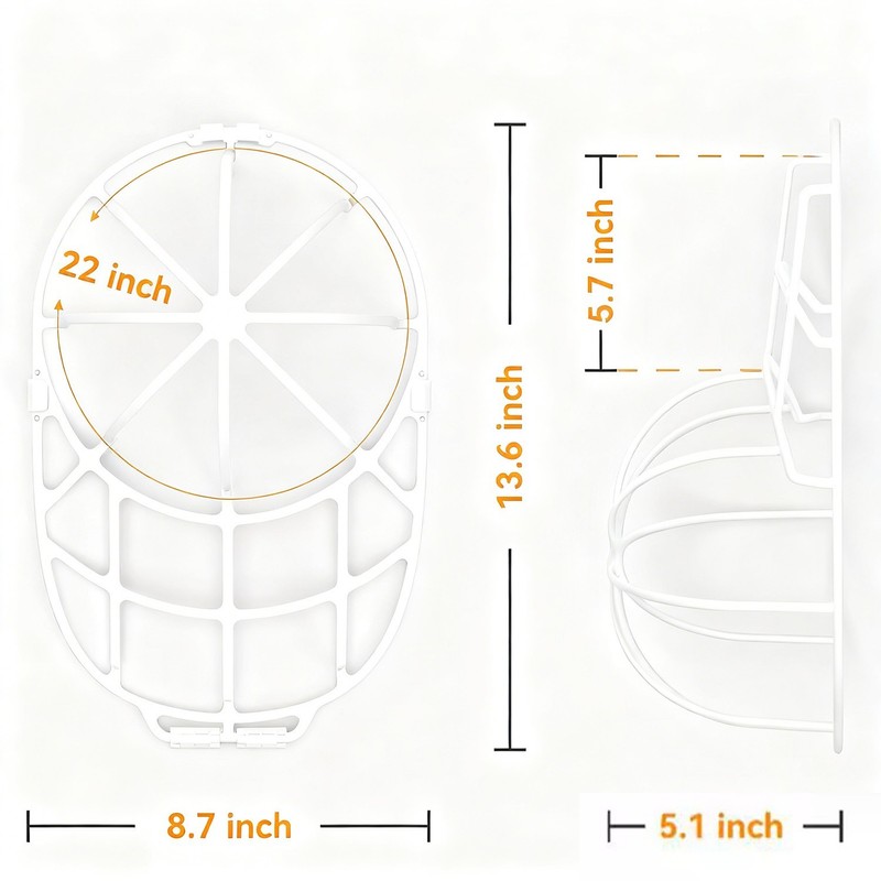 3 Pack Hat Washer Baseball Cap Cleaner Machine Washing Cage Holder Frame Net New gallery