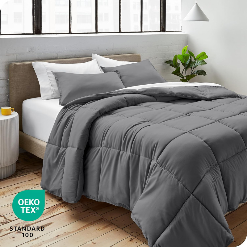 Comforter Set - Twin Extra Long Size - Ultra-Soft - Goose down Alternative - Pre gallery