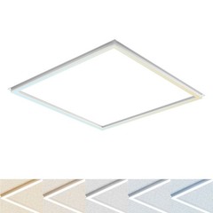 Luxrite 2×2 FT Edge-Lit Frame LED Panel Lights 5CCT 3000K-6500K 2600/3900/5200LM