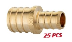 EFIELD 25 PCS 3/4″ X 1/2″ PEX FITTING STRAIGHT REDUCING COUPLING, LEAD FREE