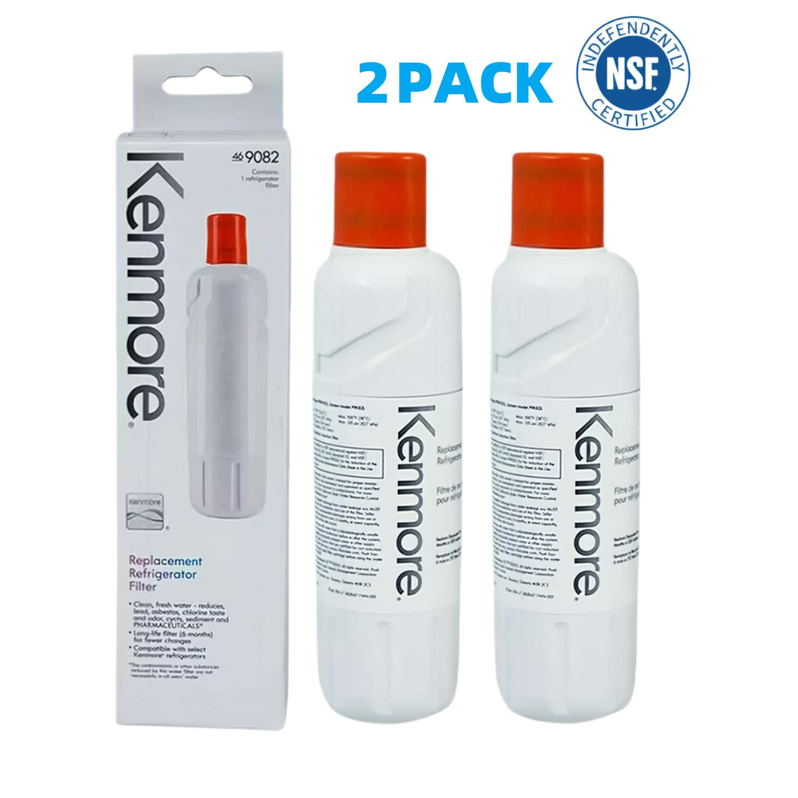2Pcs Kenmore 9082 Replacement Refrigerator Water Filter for 469082 9903-US STOCK gallery