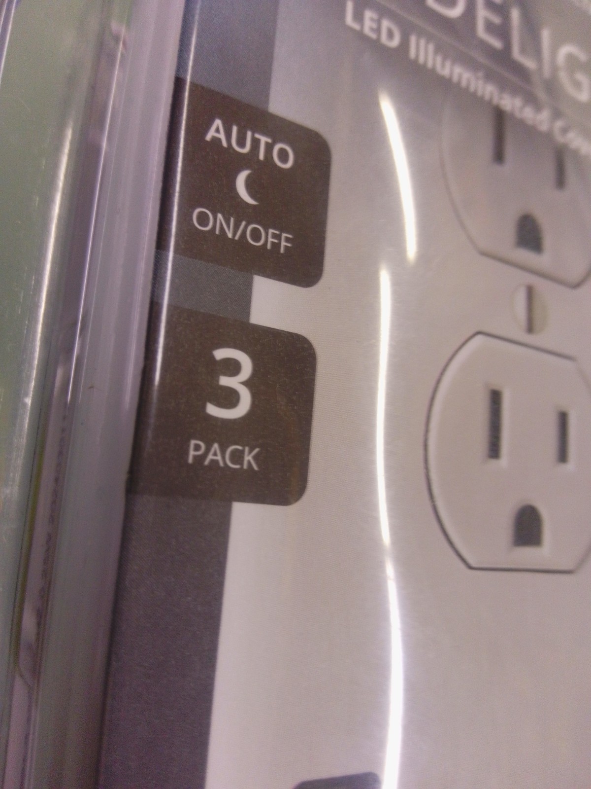 SnapPower GuideLight LED Night Lights Wall Plate New 3Pack gallery