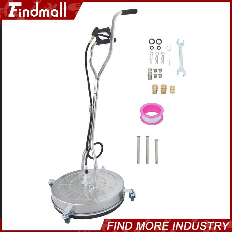 Findmall 24" Pressure Washer Surface Cleaner w/ Handles & Wheels Quick Connect gallery