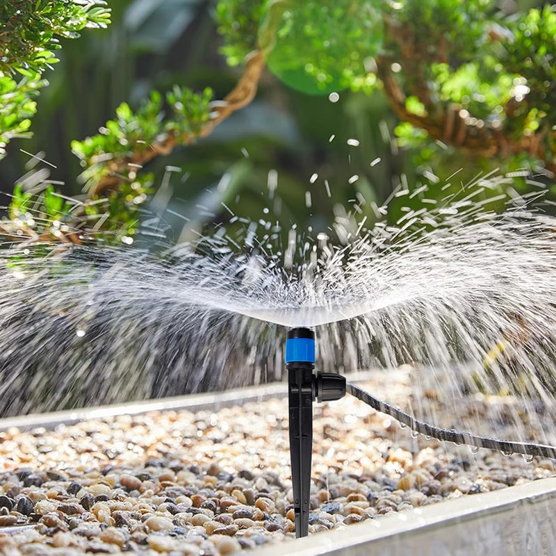 52PCS Drip Irrigation Approximately 40 inches spray radius per emitter gallery