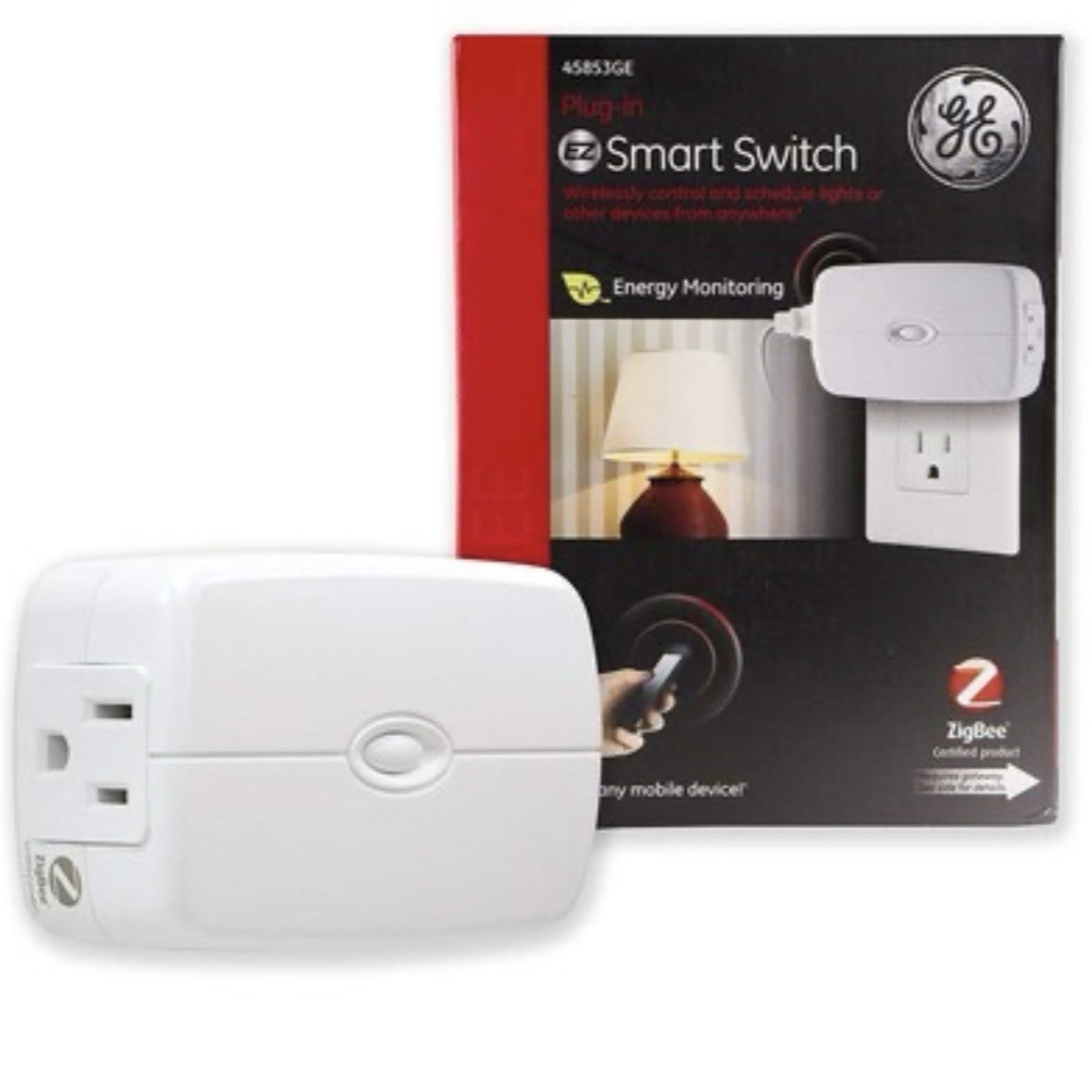GE Zigbee Plug-In EZ Smart Switch 45853GE Remote Outlet On/Off Lighting Control gallery
